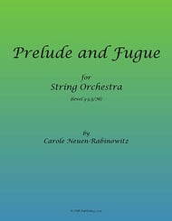 Prelude and Fugue Orchestra sheet music cover Thumbnail